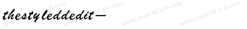 the styled dedit字体转换